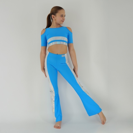 Strój taneczny BLUE SHINE